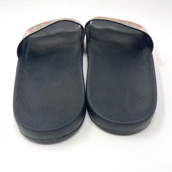 Gucci Black Floral Sandals - Picture 4 of 12